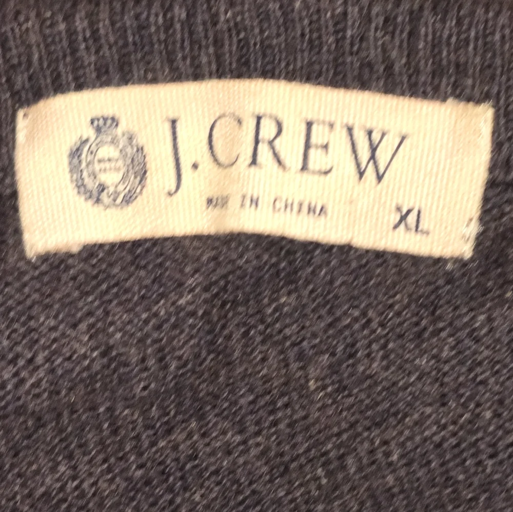 J. Crew Argyle‎ V-Neck Sweater Vest Brown and Red Cashmere Blend Size XL